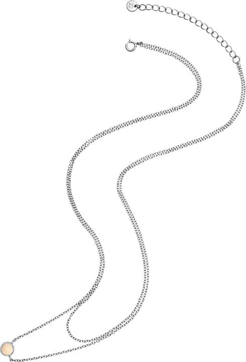 Produktbild Glanzstücke München Damen Sterling Silber Rosenquarz silber 42,0/36,0 cm Basiskette + 5,0 cm Verläng - 29900 (Sterling Silber)