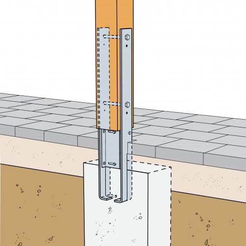 Produktbild Simpson Strong-Tie Simpson CMR Stützenfüsse (Stützenfuss)