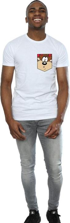 Produktbild Looney Tunes Tasmanian Devil Face Faux Pocket TShirt (XL)
