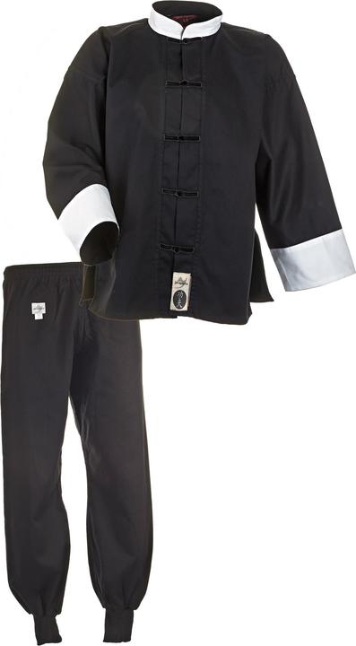 Actual product image Ju-Sports Kung Fu Suit black/white, Cotton (130 B)