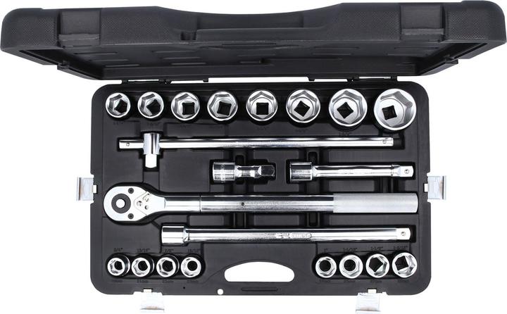 Image du produit KS Tools Jeu de clés à douille (19 mm, 21 mm, 22 mm, 23 mm, 24 mm, 26 mm, 27 mm, 29 mm, 30 mm, 32 mm, 35 mm, 36 mm, 38 mm, 41 mm, 46 mm, 50 mm)