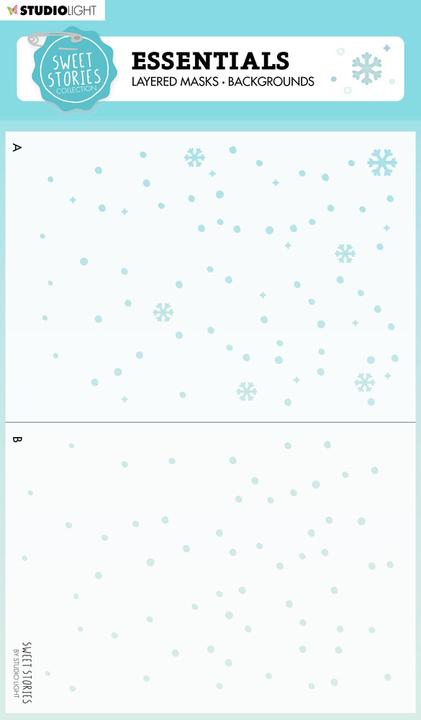 Image du produit Studio Light | Sweet Stories Mask Stencil Background snowfall