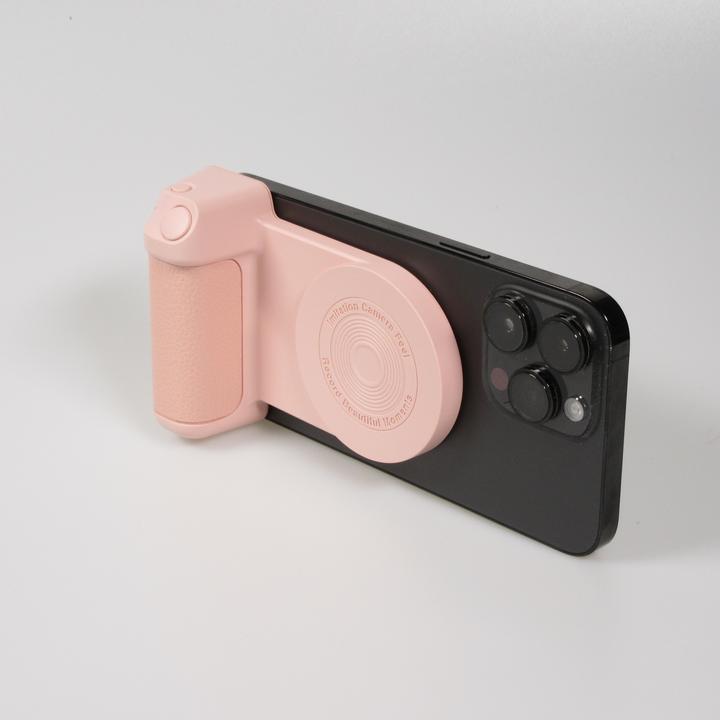 Actual product image PhoneLook MagSafe iPhone camera grip with Bluetooth trigger