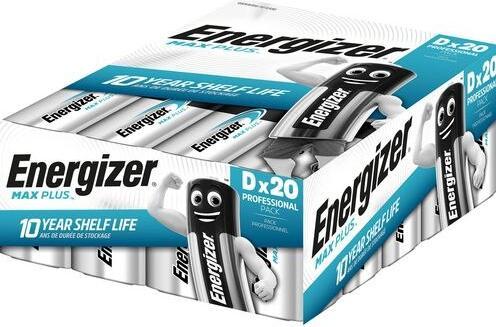 Produktbild Energizer Max Plus (20 Stk., D, 16000 mAh)