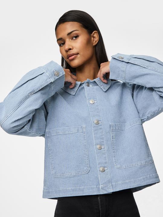 Produktbild Pieces PCBILLO GESTREIFTE Jeansjacke (M)