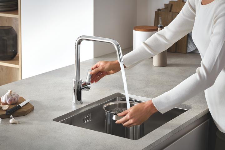 Actual product image Grohe K700 Unterbau Edelstahlspüle (Fitted sink, 40 cm, 50 cm)