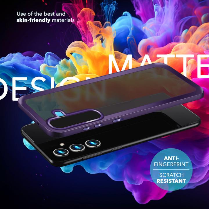 Actual product image Nalia Semi-transparent hybrid cover with protective frame (Samsung Galaxy S24)