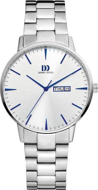 Danish Dänisches Design Akilia Watch - Dänisches Design Männer Uhr - Silber - Durchmesser 41 mm - Farbbesch (41 mm)