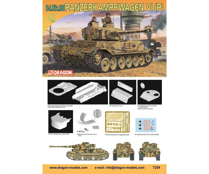 Actual product image 1:72 Sd.Kfz.181 Pz.kampfwagen VI(P)