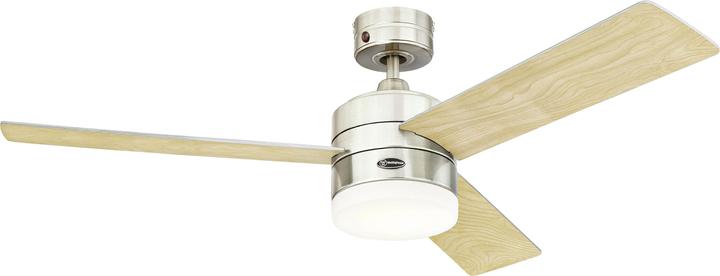 Produktbild Westinghouse Deckenventilator Vista Edelstahl 122 cm mit LED (51 dB)