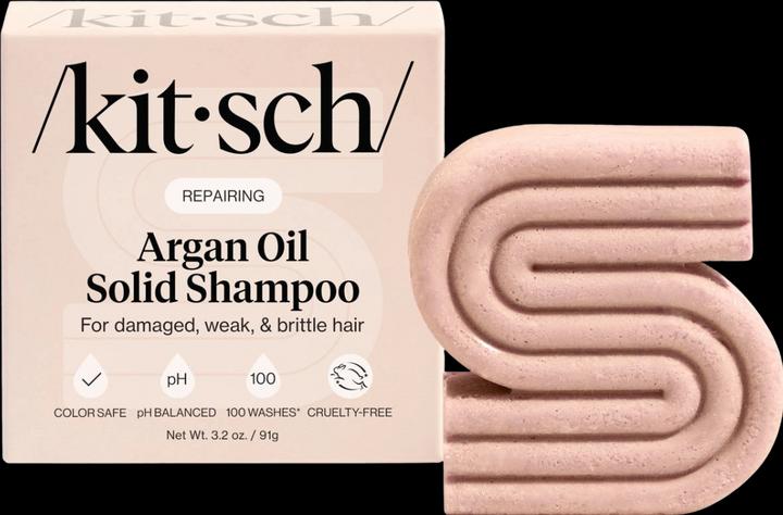 Kitsch Arganöl Shampoo Reparierend (Festes Shampoo)
