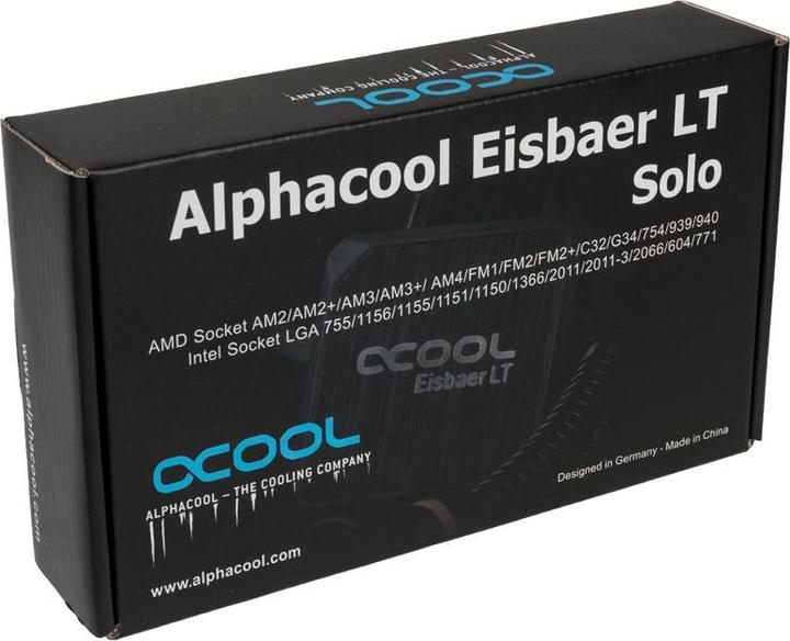 Actual product image Alphacool Eisbaer LT (Solo) CPU Cooler with Pump