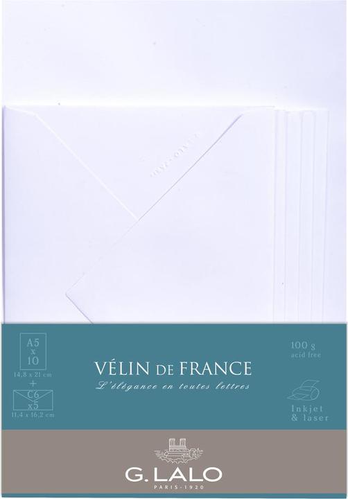 Actual product image G. Lalo Set of cards and envelopes (A5, 1 x)