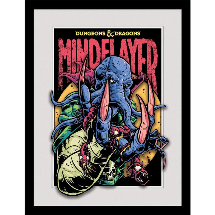 Actual product image Dungeons & Dragons Breakout Mind Flayer Framed Poster (40 x 30 cm)