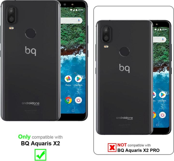 Produktbild Cadorabo Book Invisible Magnet Cover (BQ Aquaris X2)