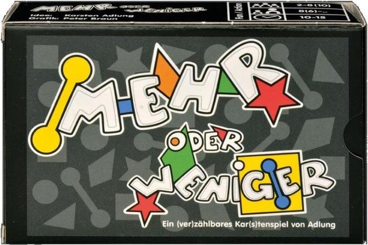 Produktbild ADL81030 - Mehr oder weniger - Kartenspiel, für 2-8 Spieler, ab 8 Jahren (Französisch)