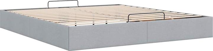 Image du produit VidaXL Lit Ottoman sans matelas Gris clair 160x200 cm Tissu (160 x 200 cm)