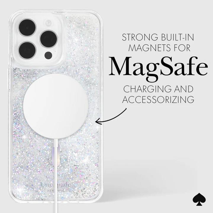 Produktbild Kate Spade Liquid Glitter MagSafe - Etui iPhone 15 Pro Max (Opal Iridescent) (Apple iPhone 15 Pro Max)