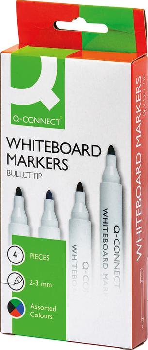 Actual product image Q-Connect Whiteboard Markers (Multicoloured, 2 mm, 4 x)