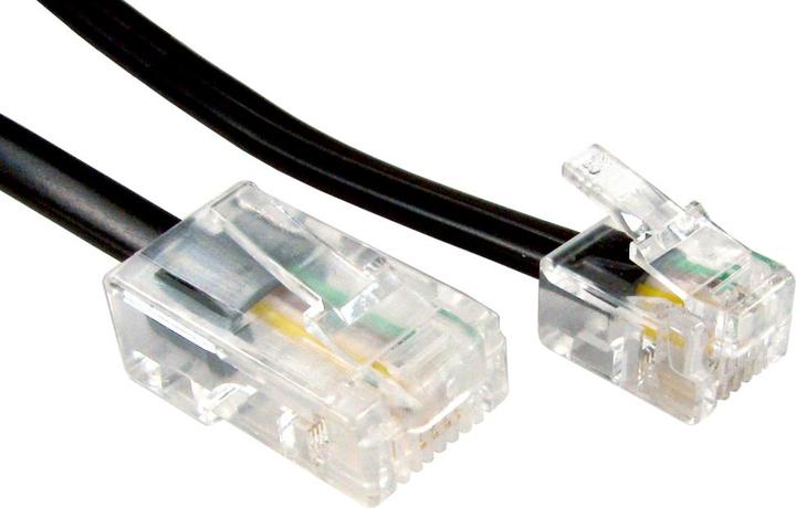 Actual product image Cables Direct CDL 20m RJ11 to RJ45 Cable - Black