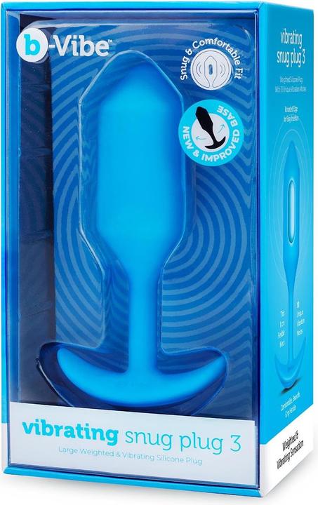 Immagine prodotto B-Vibe Snug Plug vibrante 3 (L) blu