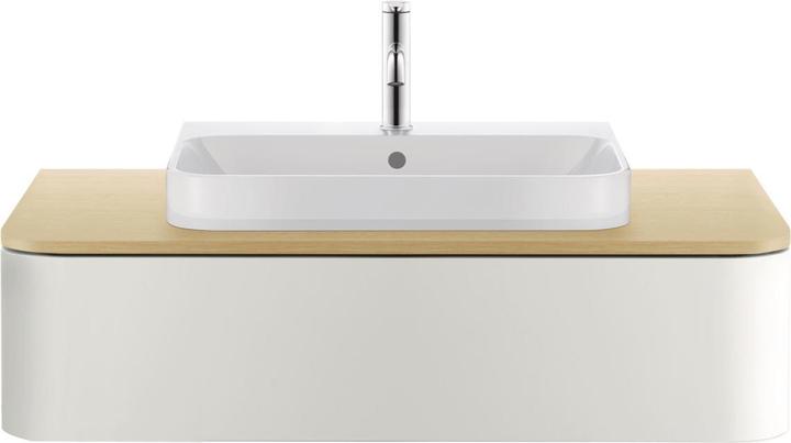 Produktbild Duravit Möbelwaschtisch HAPPY D.2 m ÜL HLB 650x505mm geschli 1 HL weiss WG (505 mm, 650 mm)
