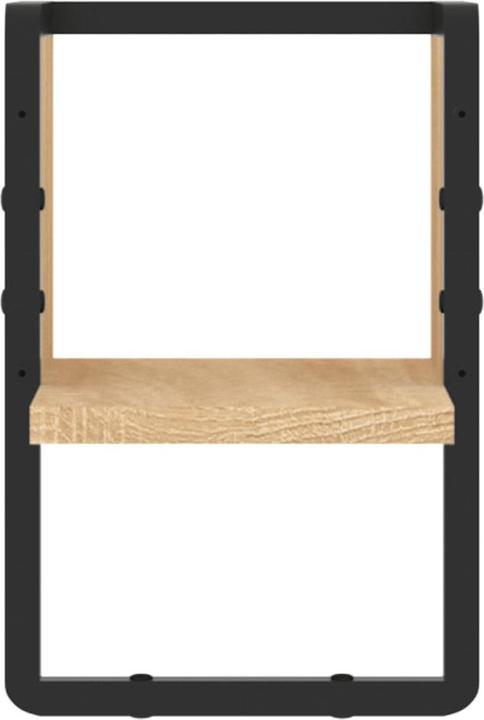 Produktbild VidaXL Wandregal mit Stange Sonoma-Eiche 20x25x30 cm,Farbe (20 x 25 x 30 cm)