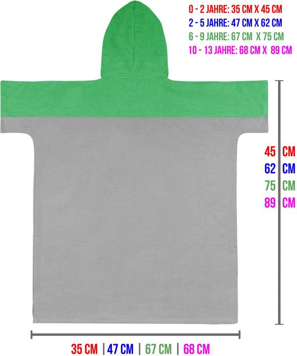 Produktbild Normani Kinder Badeponcho Puwai (10, 11, 12, 13)