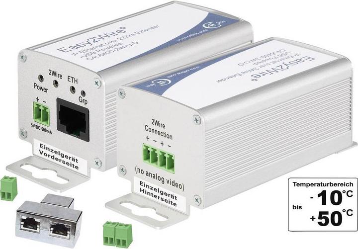 Produktbild Renkforce 2 Port Netzwerkverlängerung über 2-Draht (2er Set) (Netzwerk Zubehör)
