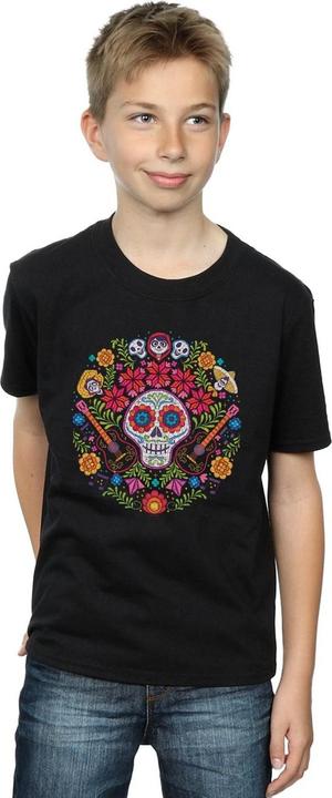 Immagine prodotto Disney Coco Embroidered Skull Print Maglietta Ragazzi (116)