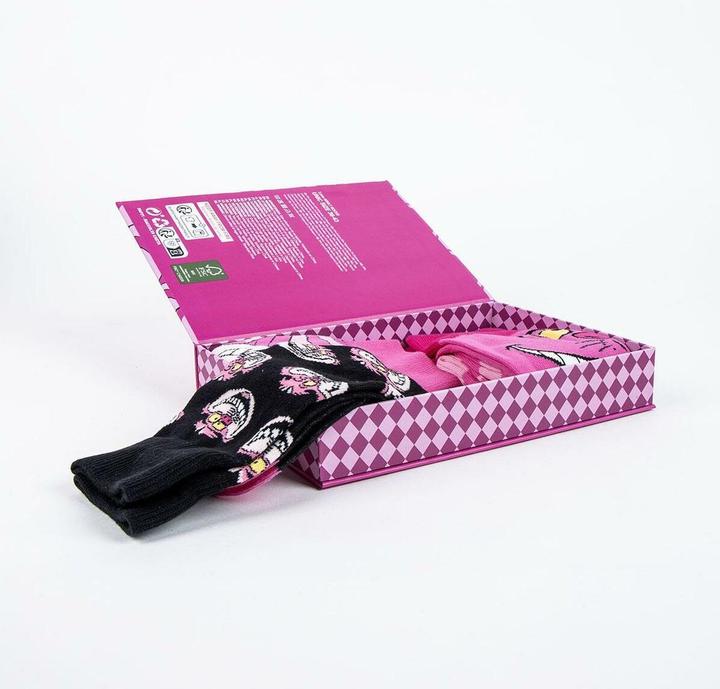 Actual product image Cerda ALICE -Chat du Cheshire -Pack de 3 Paires de Chaussettes(Taille 36-43) (pack of 3, 36 - 43)