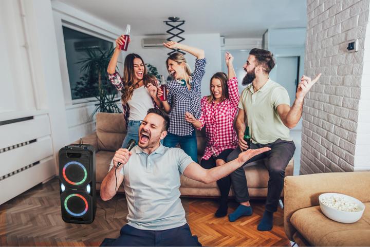 Produktbild Medion MD 44468 Partylautsprecher schwarz (15 h, Netzbetrieb, Akkubetrieb)