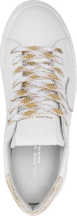 Produktbild Philippe Model temple leather sneakers color white/gold (40)