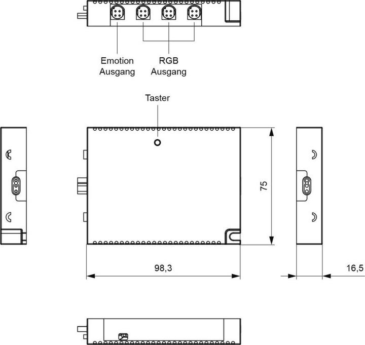 Productafbeelding L&S Mec module 4-kanaals 12V, Zigbee Mono+Emoti