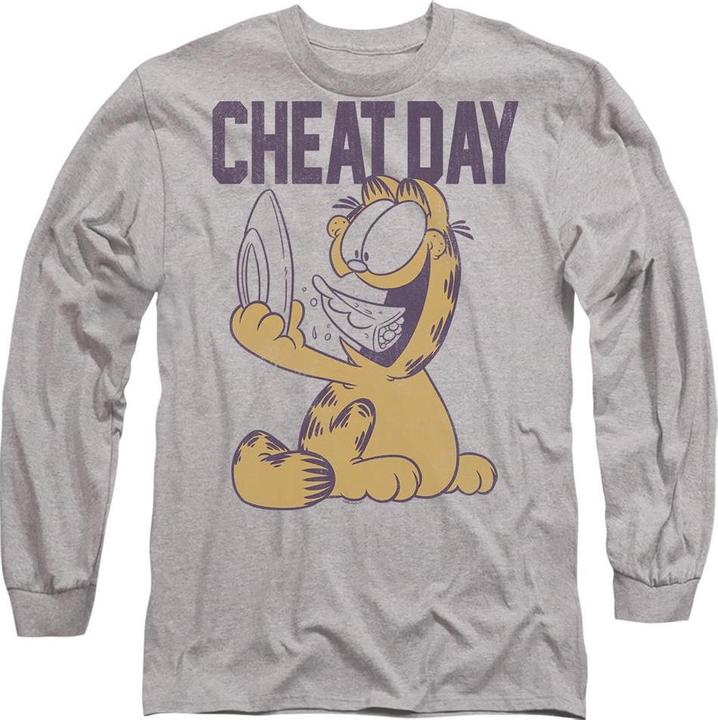 Actual product image Garfield Unisex Adult Cheat Day T-Shirt (L)