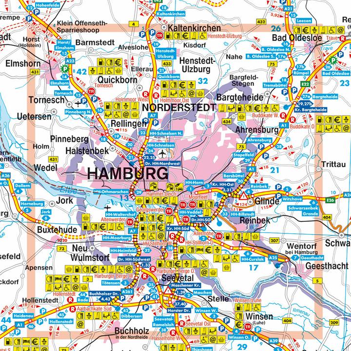 Image du produit Carte des autoroutes d'Allemagne