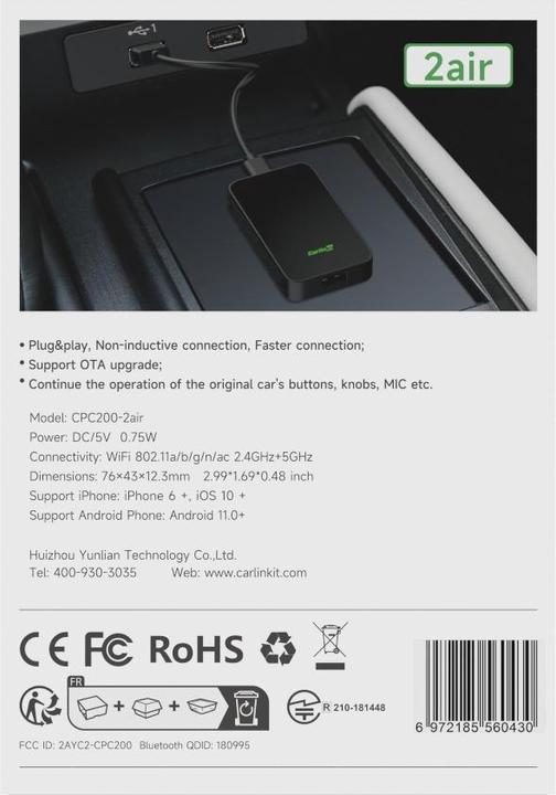 Immagine prodotto Carlinkit 5,0 CPC200-2air