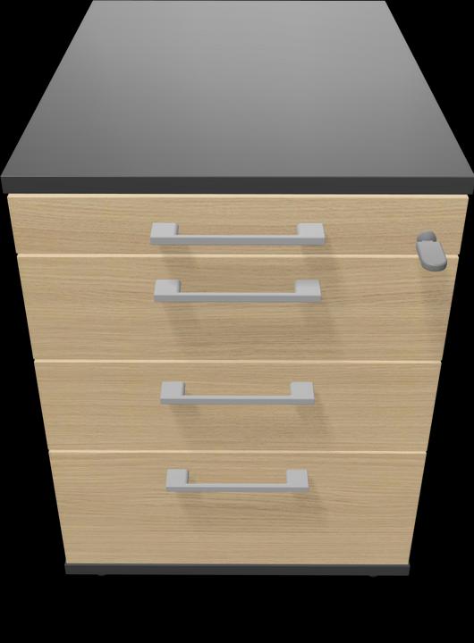 Image du produit Narbutas Caisson à roulettes Optima 8665 (43 x 60 x 59,5 cm)