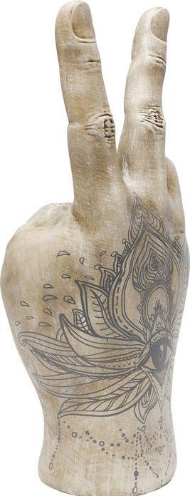 Actual product image Kare Design Deco Hand Victory Tattoo Eye 36cm