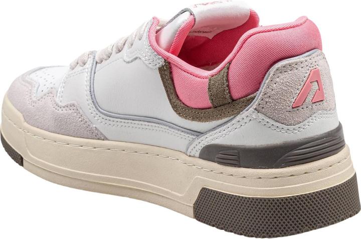 Produktbild Autry sneakers clc low in suede and nubuk white and geranium (42)