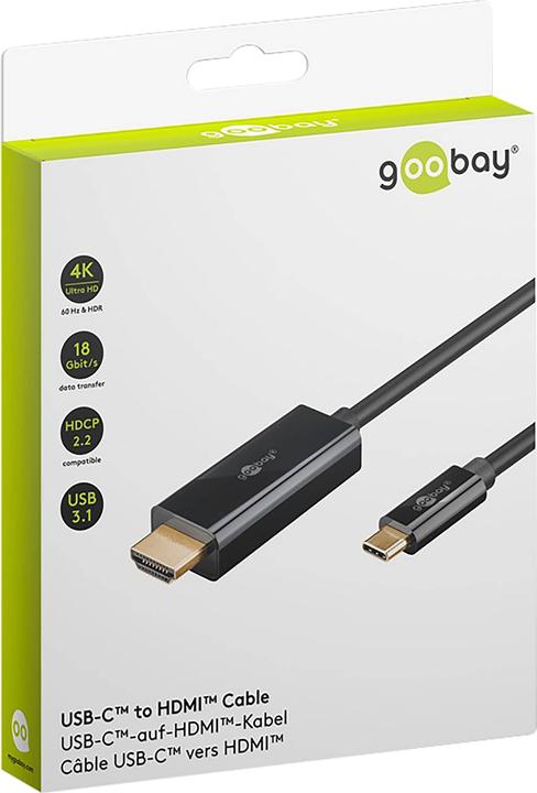 Immagine prodotto Goobay HDMI – USB C (1 m, HDMI, USB tipo C)