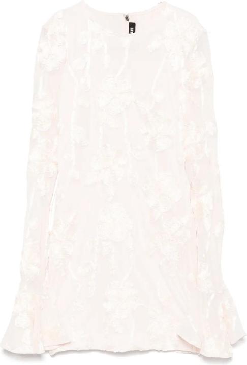 Rotate Flower Mesh Mini Dress