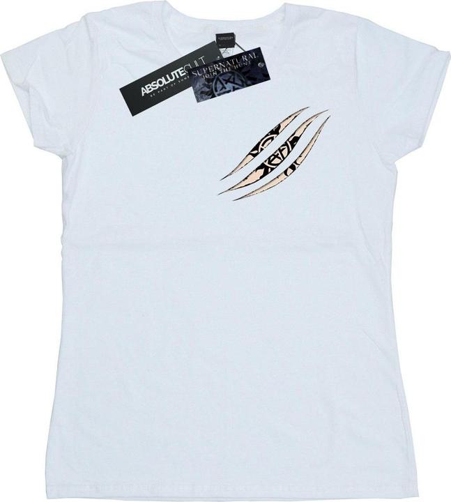 Actual product image Supernatural Womens/Ladies Symbol Scratch Cotton T-Shirt (M)