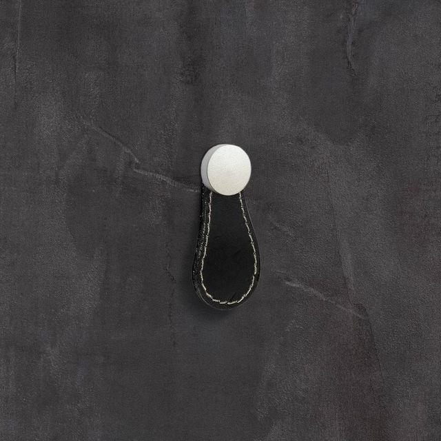 Image du produit Hettich Knopf Galati Leder schwarz