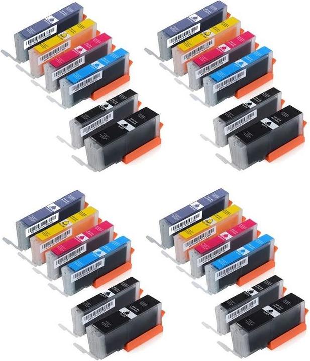 Image du produit Hermex Cartouches d'encre compatibles Canon Pixma TS8350 (M, Y, CF, C, PC, PM)