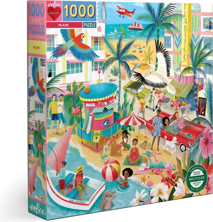 Eeboo Puzzle 1000 pcs - Miami - (EPZTMIA) (1000 pieces)