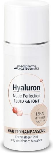 Medipharma cosmetics Hyaluron Nude Perfection Fluid getönt mittlerer Hauttyp L20, 50 ml Creme (50 ml, Getönte Tagescreme)