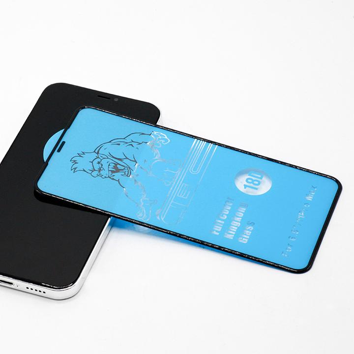 Actual product image PhoneLook Tempered Glass screen protection glass with impact-resistant silicone edge (1 Piece, Apple iPhone 14 Pro)