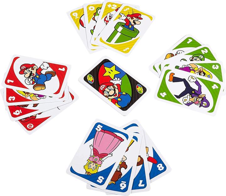 Actual product image Mattel Games UNO Mario Kart (English, Spanish)