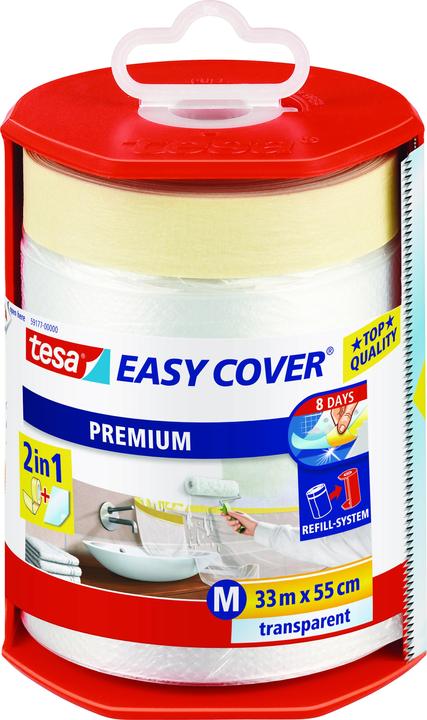 Image du produit tesa Film de masquage EASY COVER Premium pour les travaux de peinture, dérouleur inclus (550 mm)